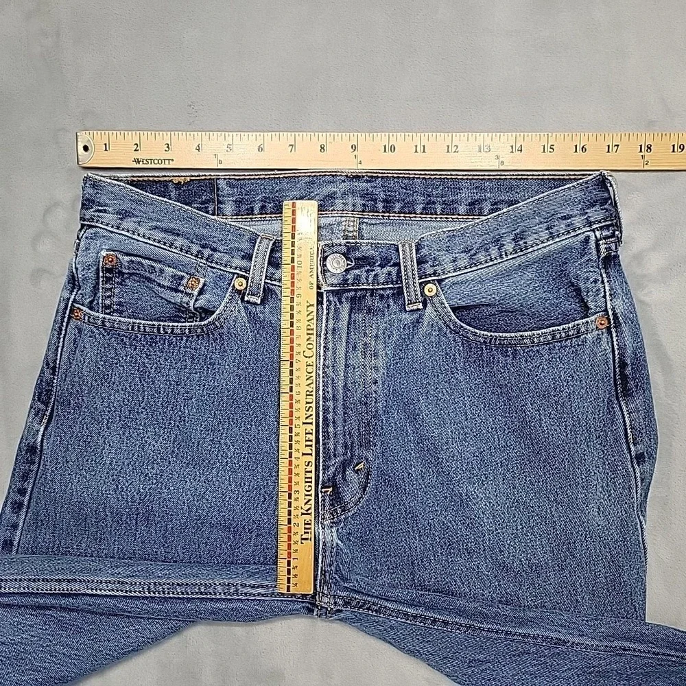 Levi's Jeans Men 33x32 Blue 505 Regular Fit Straight Leg Casual Denim Workwear